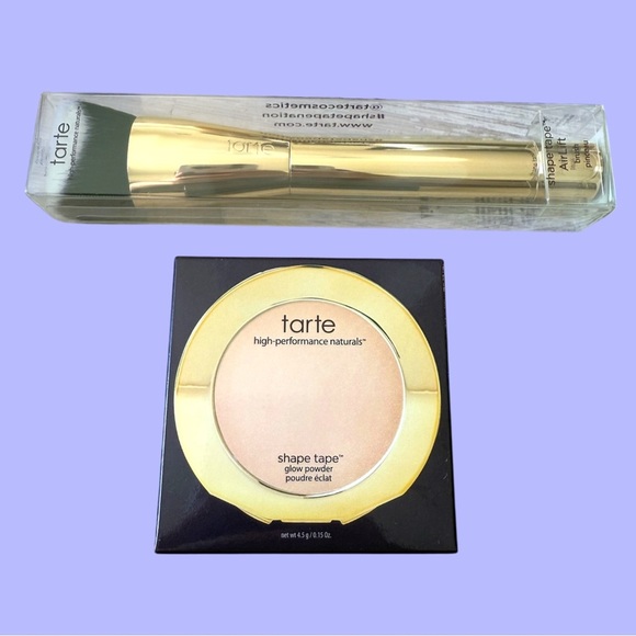 Tarte Shape Tape Glow Powder + Airlift Brush - Starlit - NEW IN BOX - Picture 1 of 15